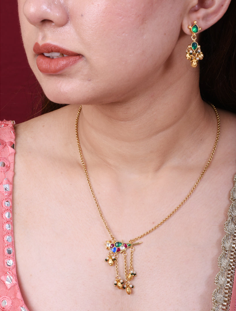 Panchi Kundan Manjari Set