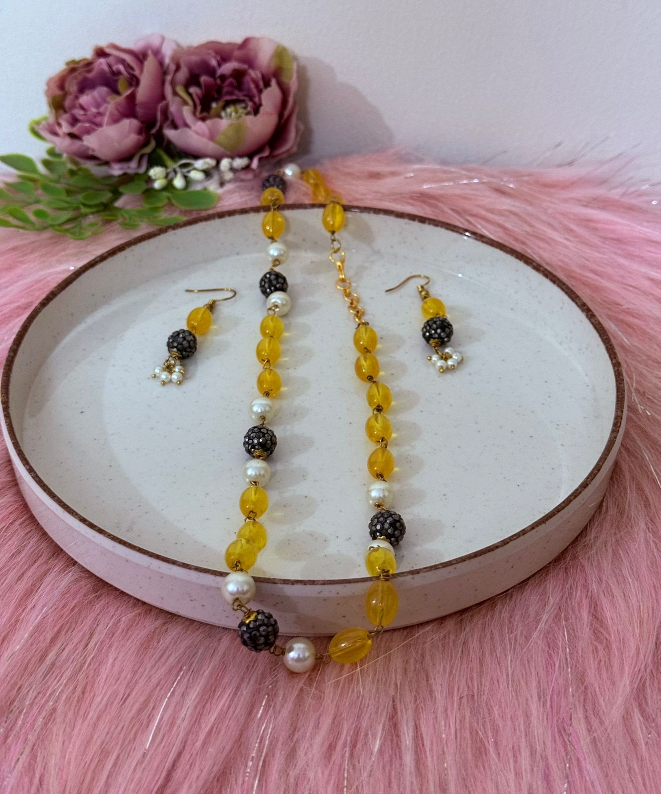 Celeste Glow Necklace & Earrings Set