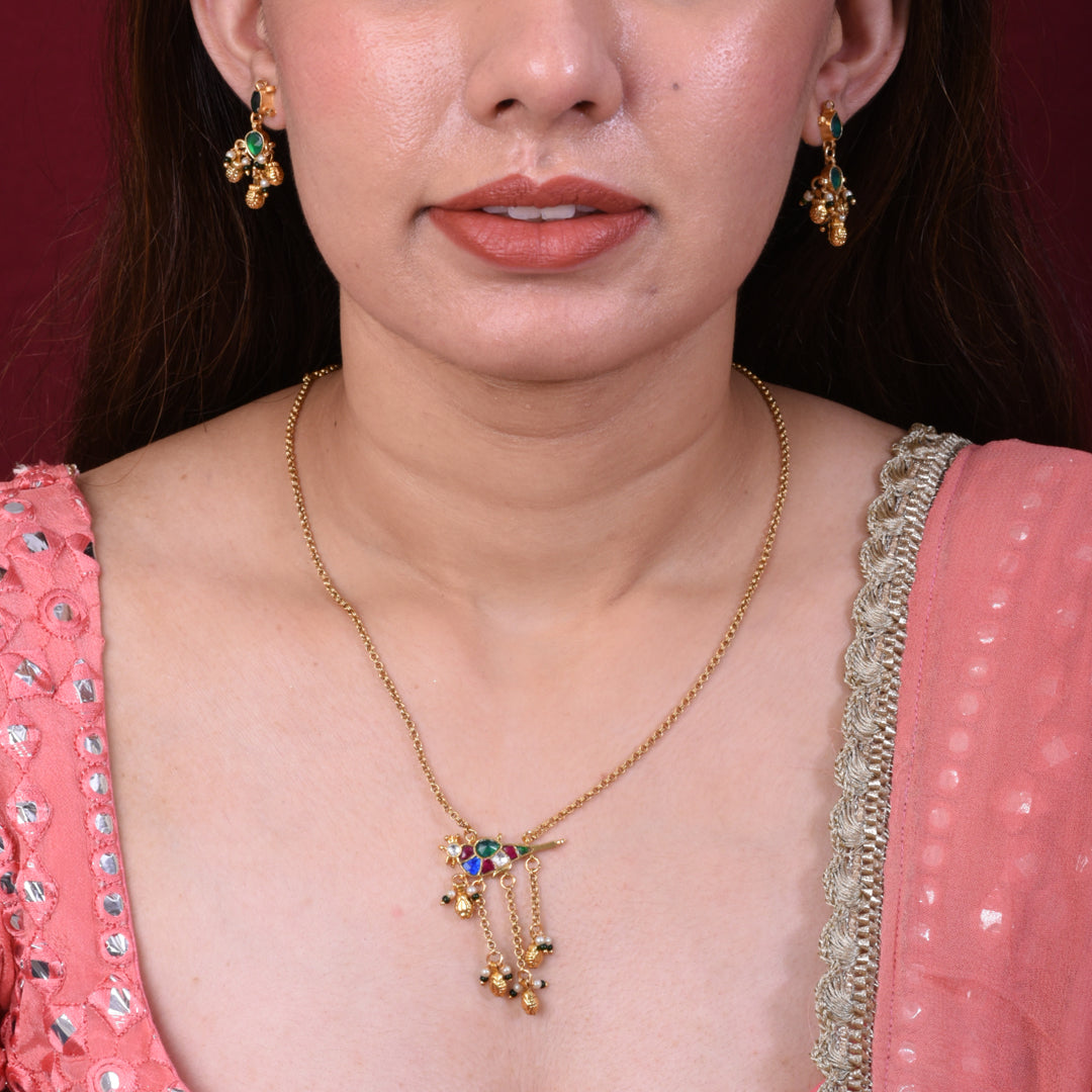 Panchi Kundan Manjari Set