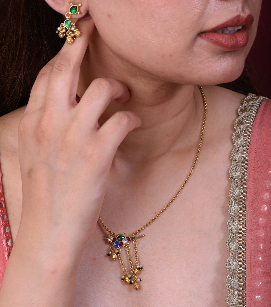 Panchi Kundan Manjari Set