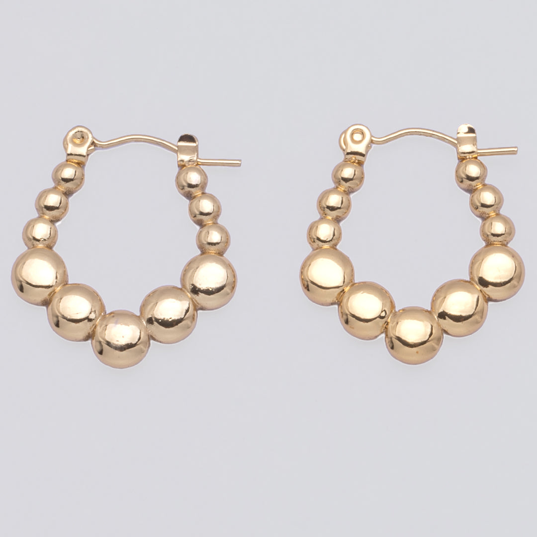 Evara Bead Hoops