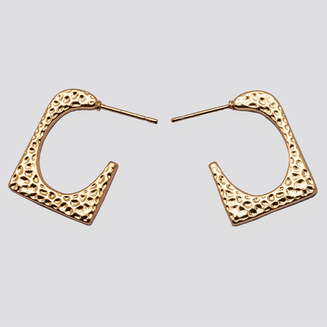 Zenya Textured Hoops