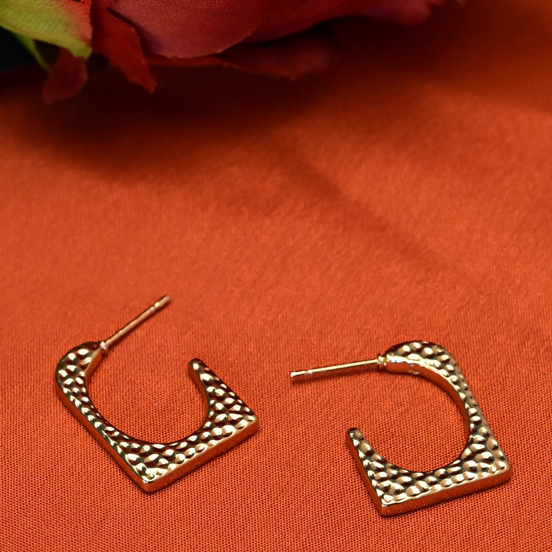 Zenya Textured Hoops