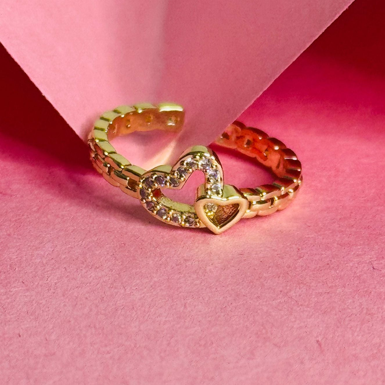 Duo Heart Ring