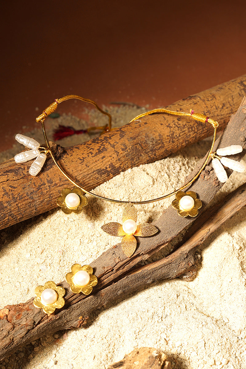 Mukta Pushp Necklace Set