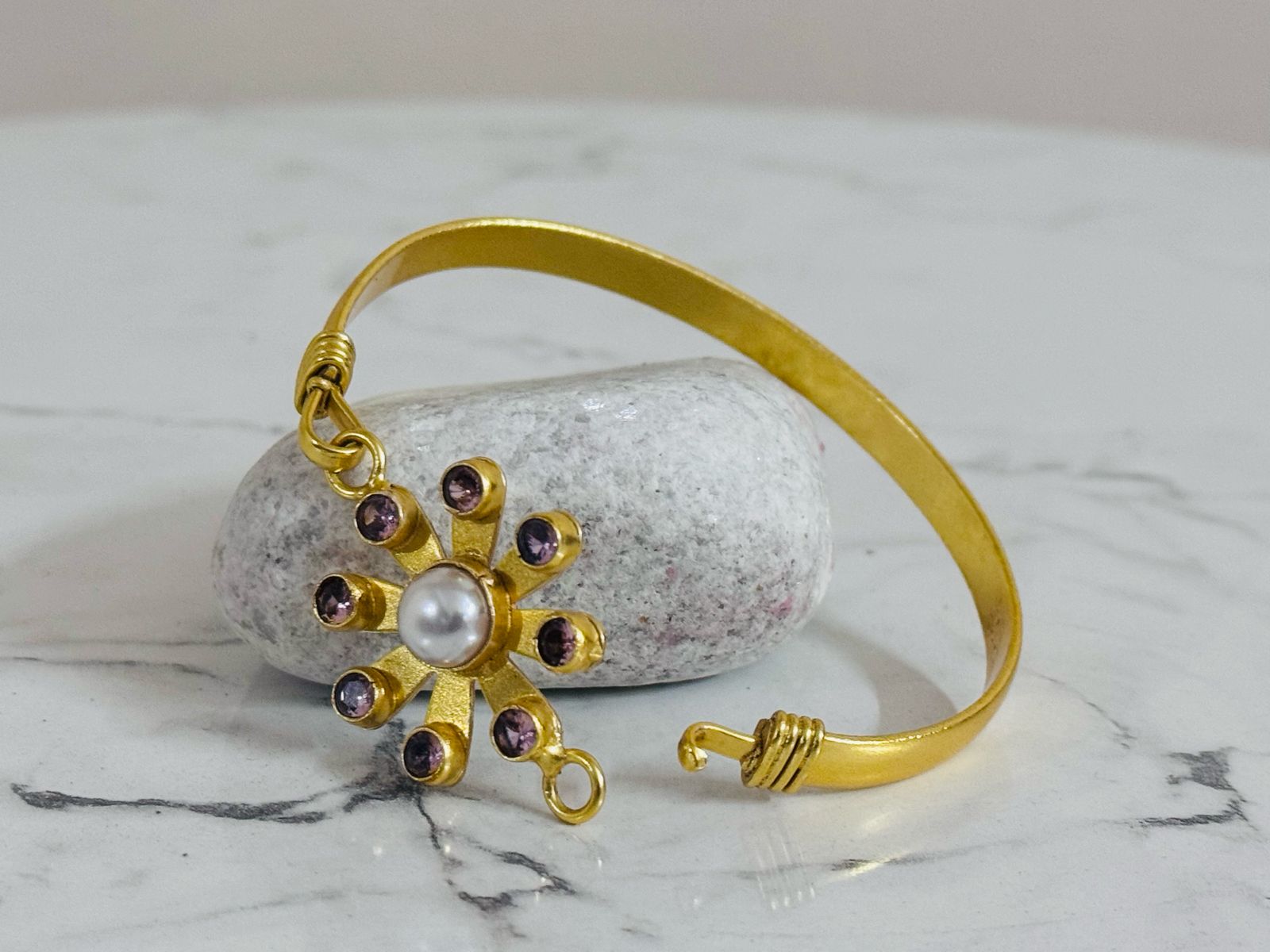 Starry Pearl Charm Bracelet