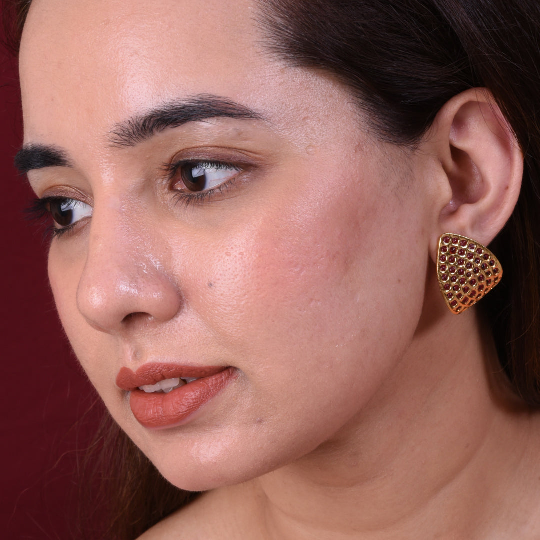 Scarlet Stud Earring