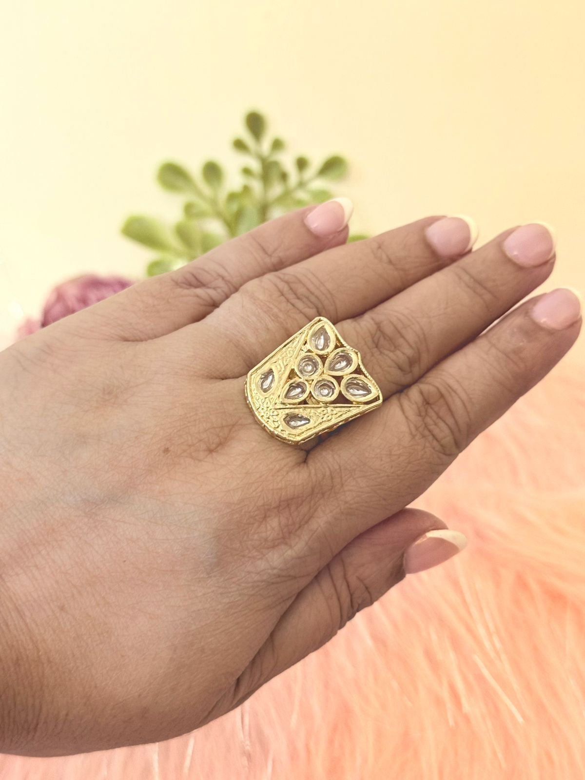 Indira Shield Adjustable Ring