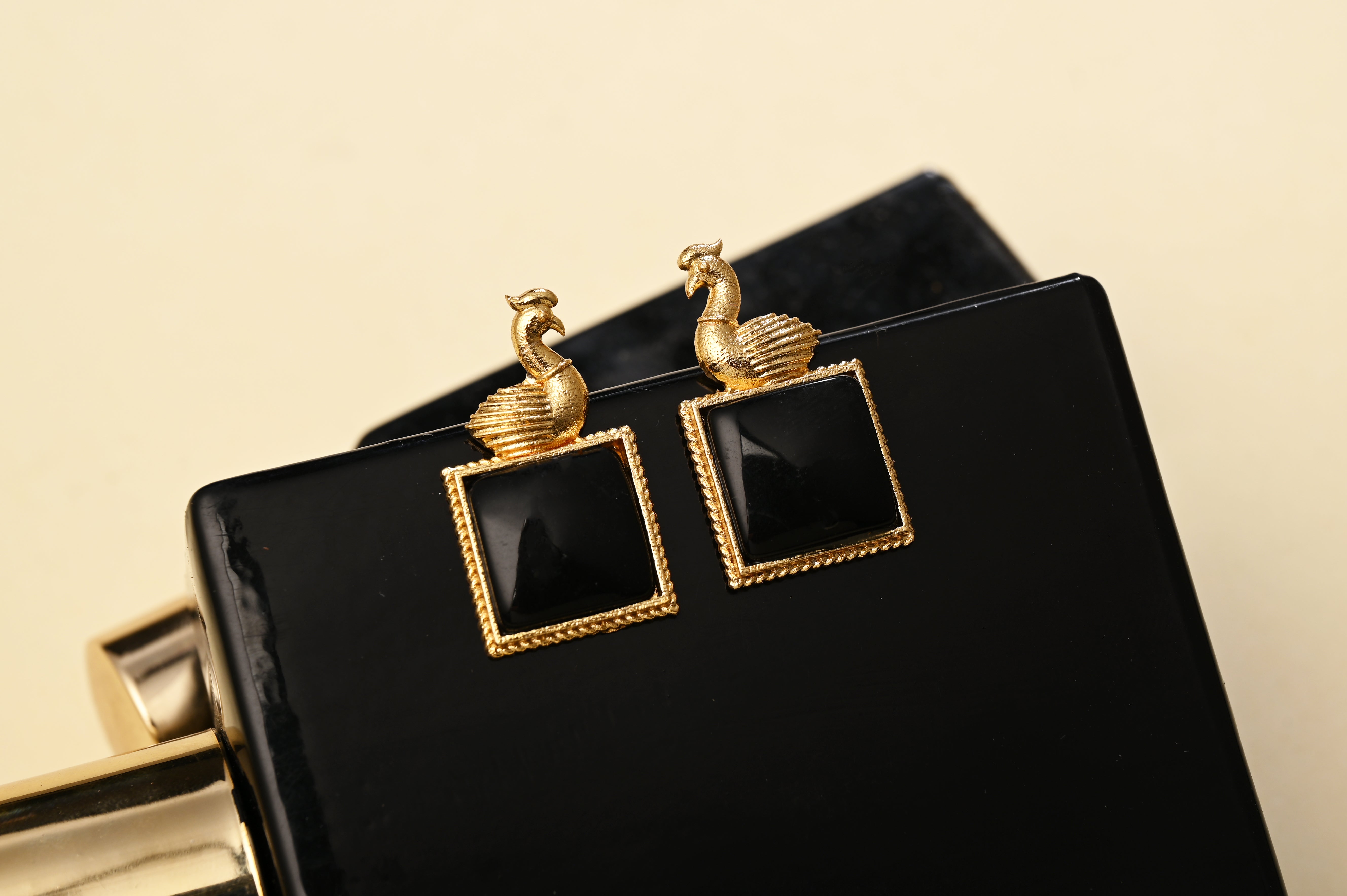 Mayura Noir Dangler Earrings