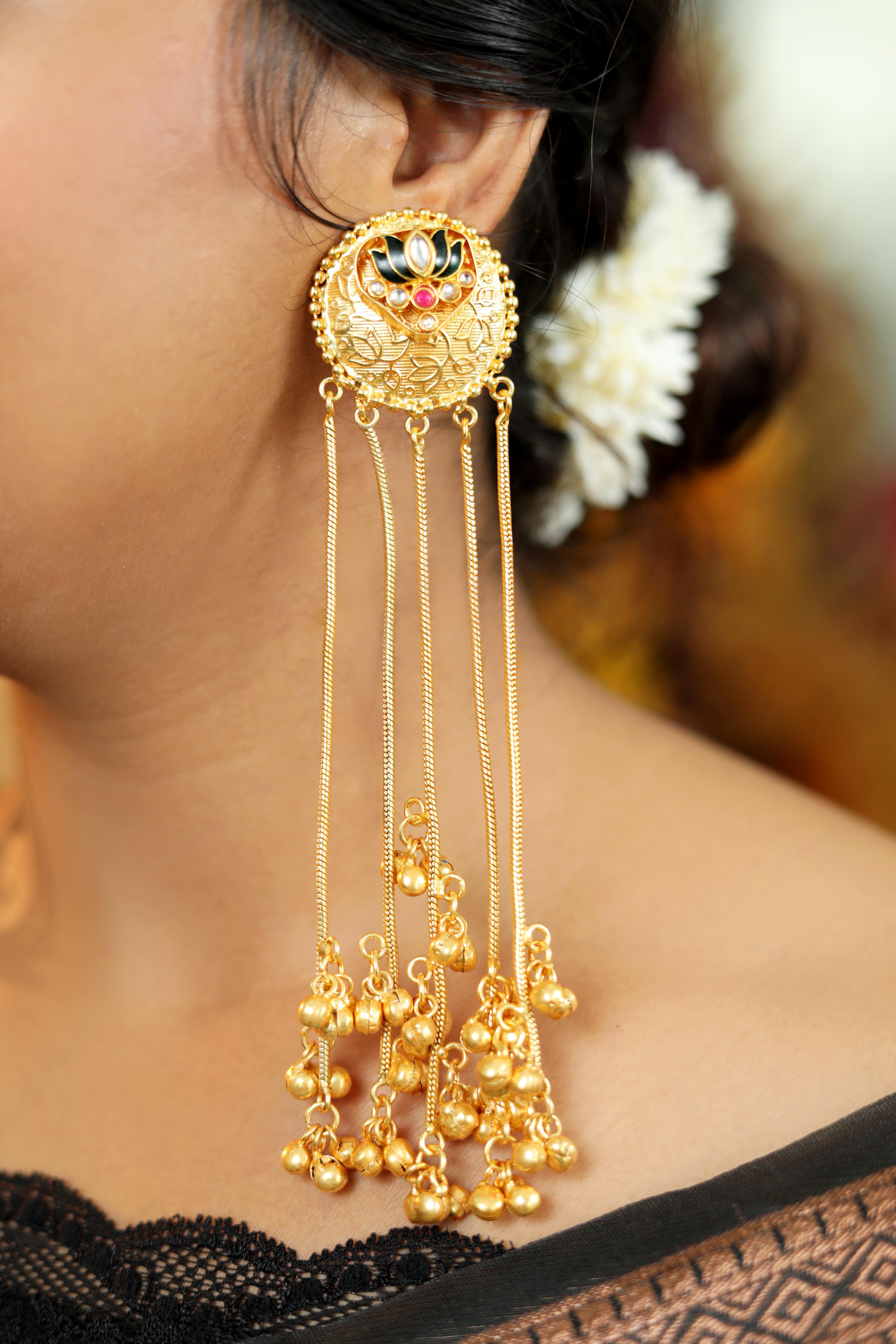 Gulnaar Jharokha Kashmiri Jhumkas
