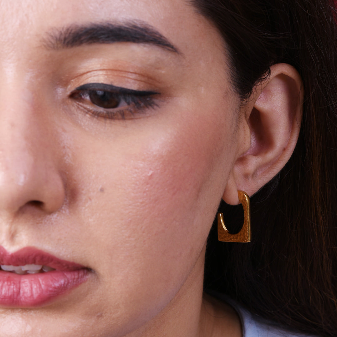 Zenya Textured Hoops