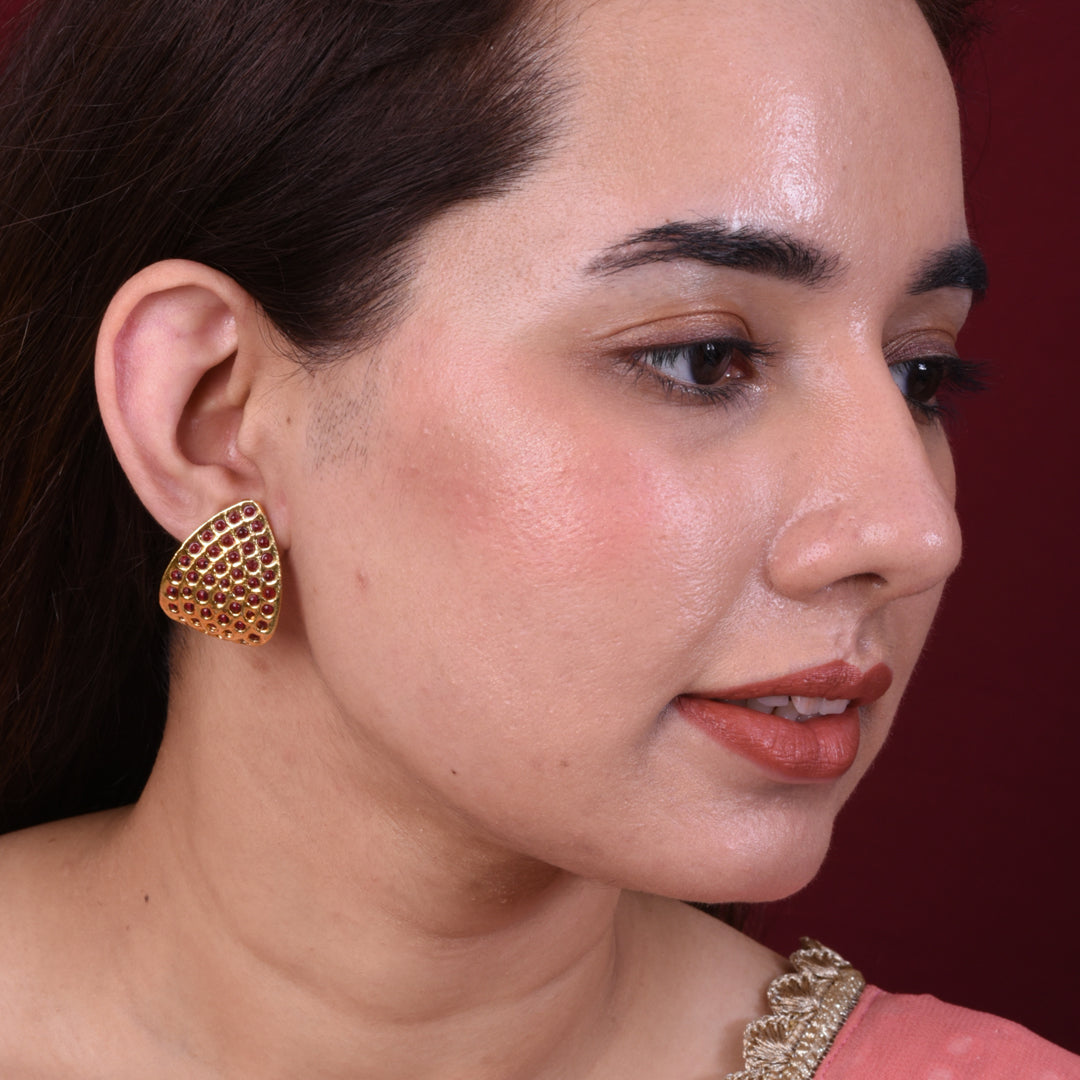 Scarlet Stud Earring