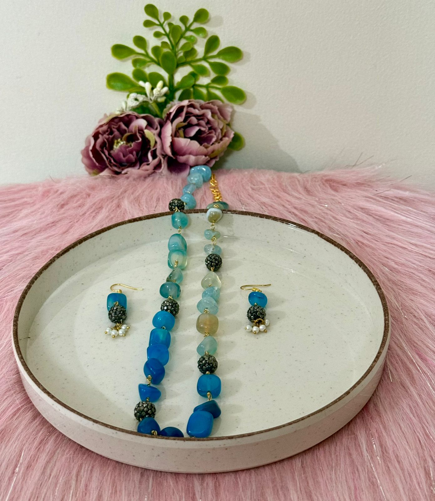 Celeste Glow Necklace & Earrings Set