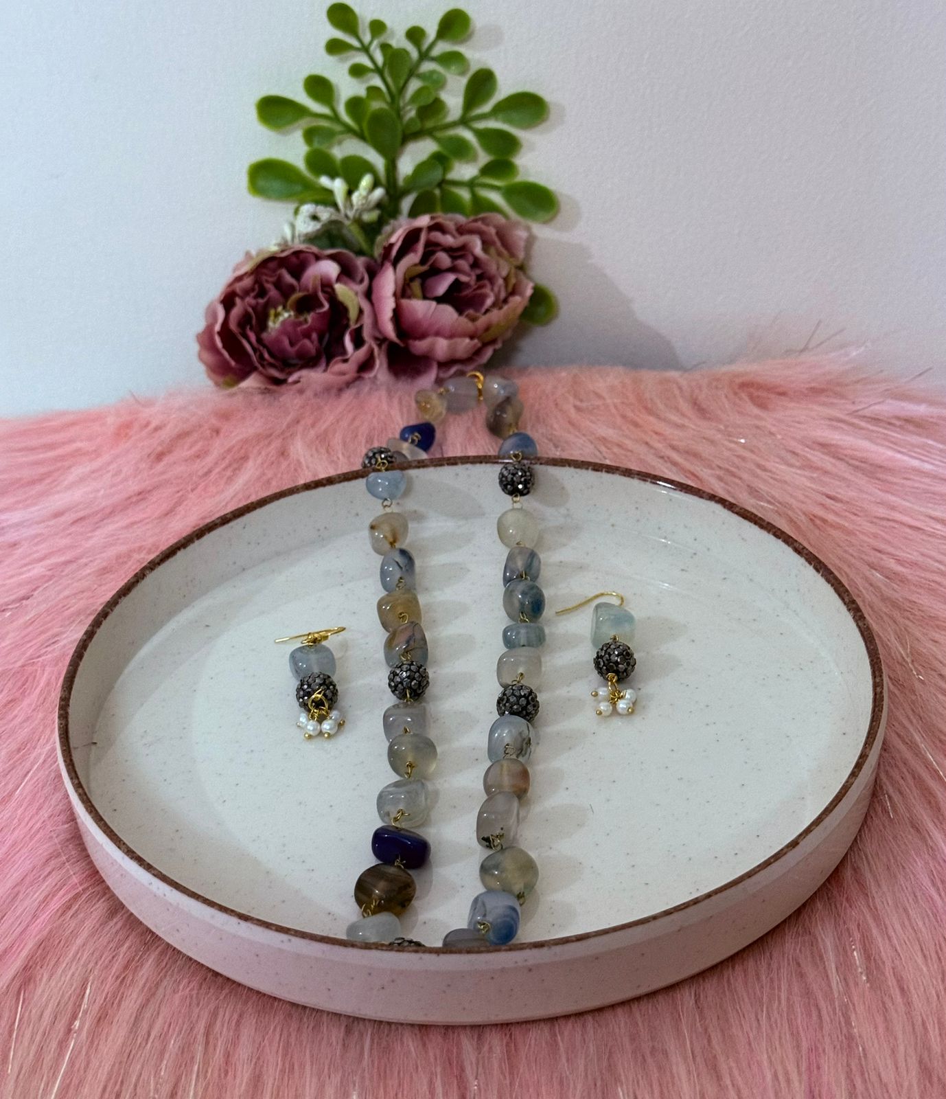 Celeste Glow Necklace & Earrings Set