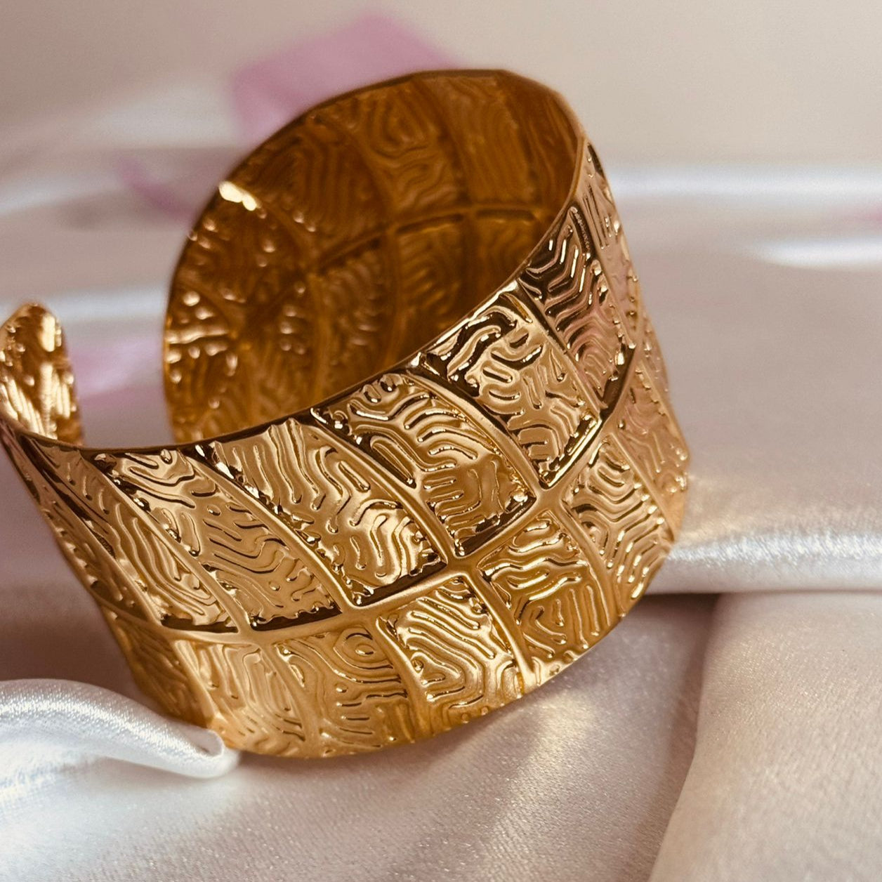 Carved Opulence Cuff