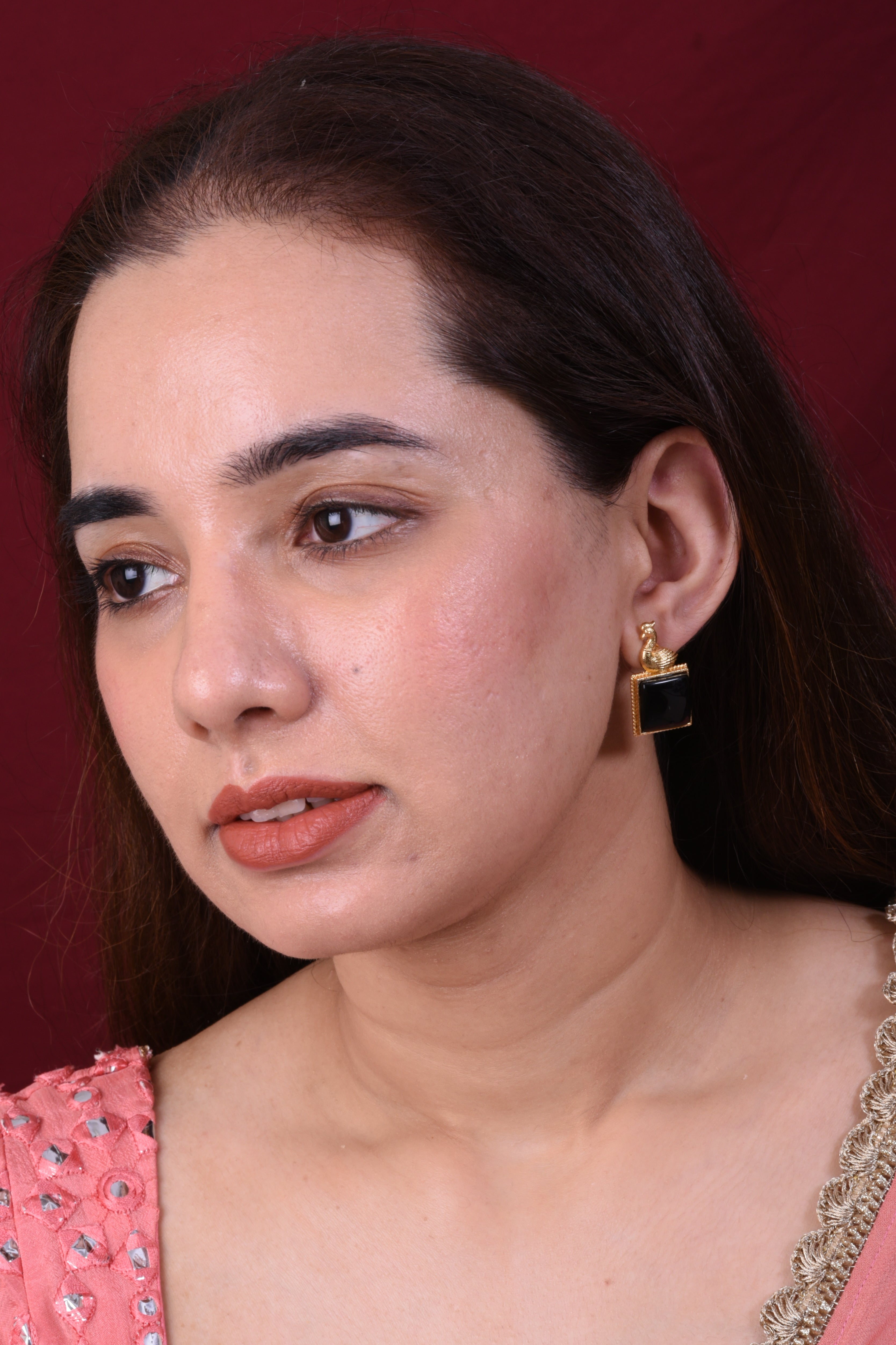Mayura Noir Dangler Earrings
