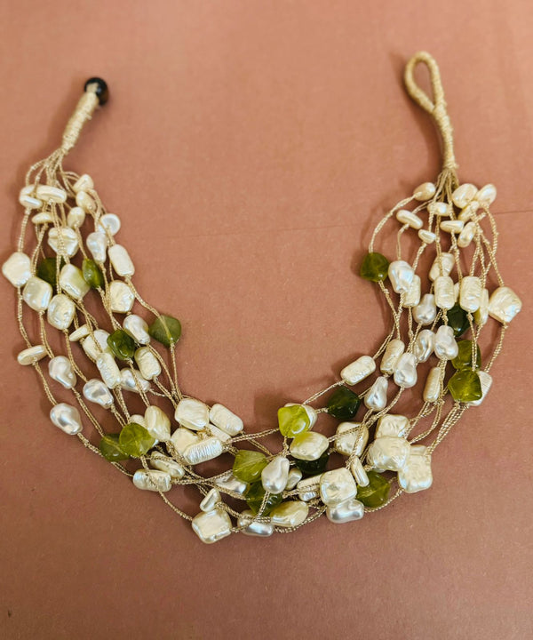 Jute Gem Necklace