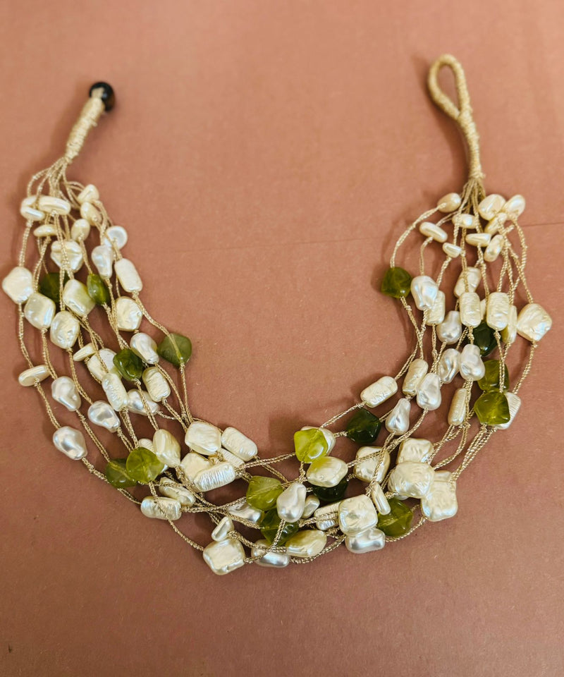 Jute Gem Necklace