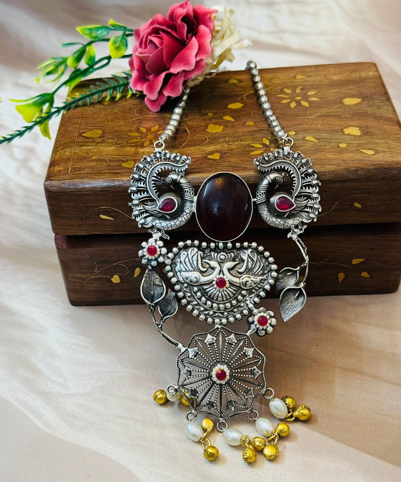 Mor Ranjha Long Moti Mala Necklace