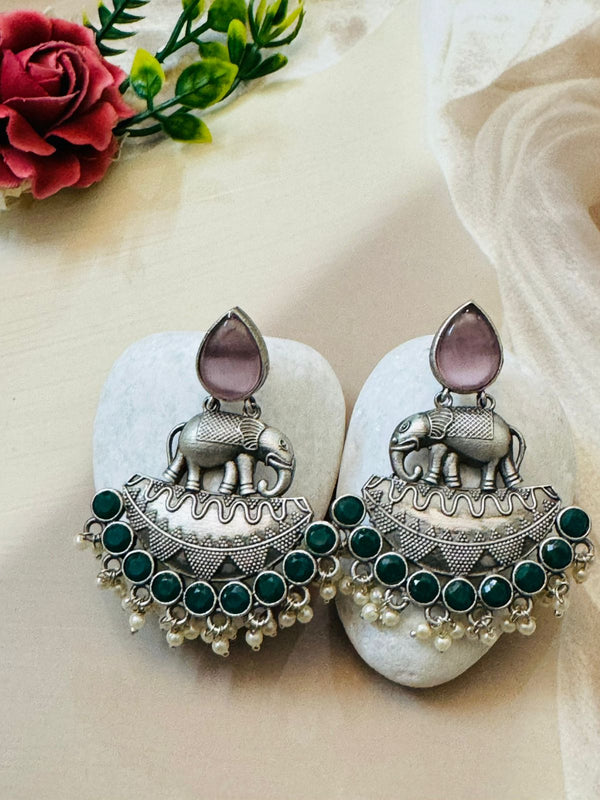 Moti Gajraj Dangler Earrings