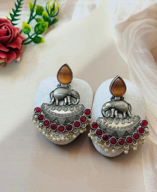 Moti Gajraj Dangler Earrings