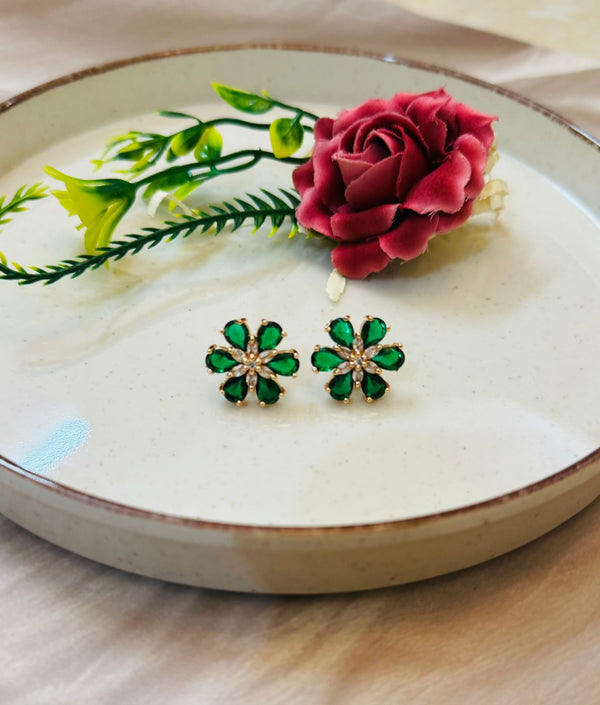 Pristine Petal Stud Earrings