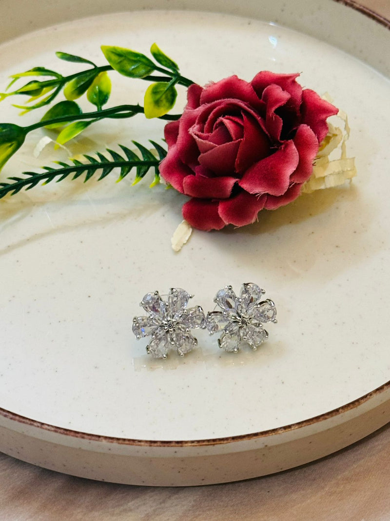 Pristine Petal Stud Earrings