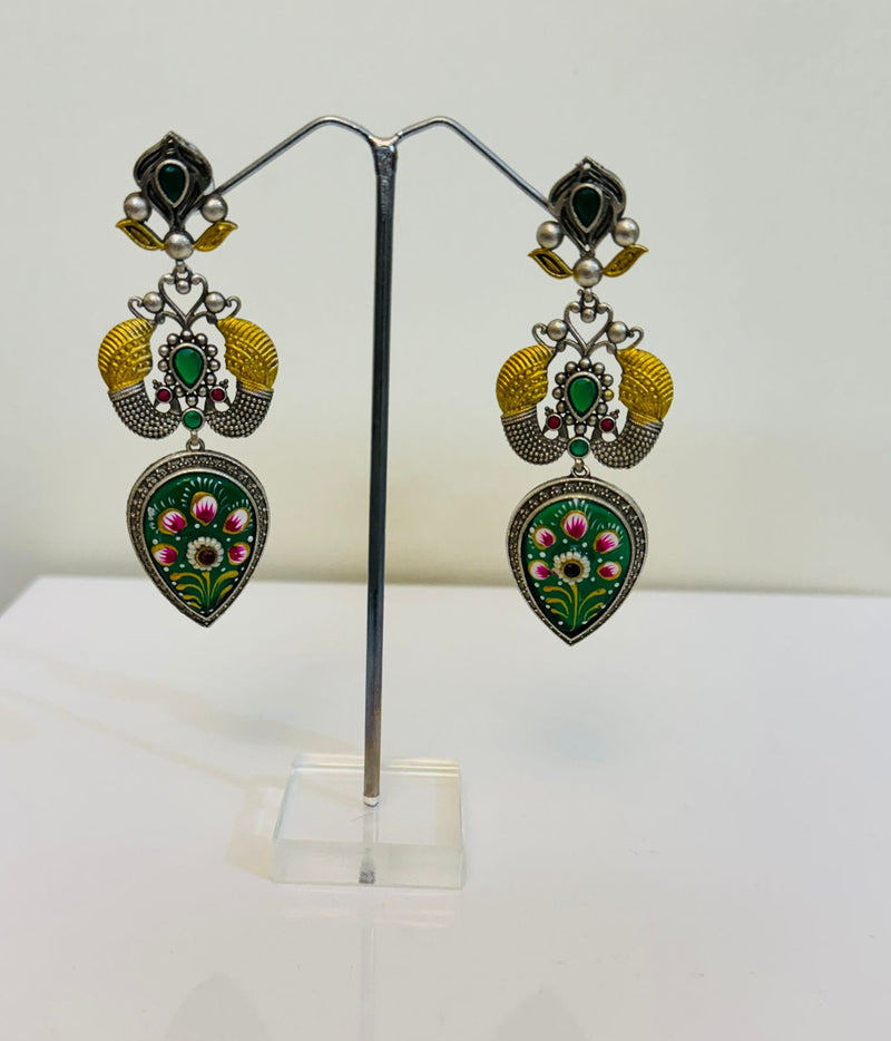 Rang Mahal Dangler Earrings