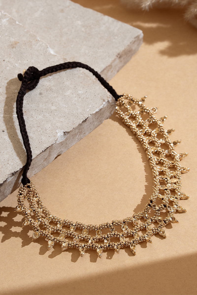 Rose Boho Weave Necklace