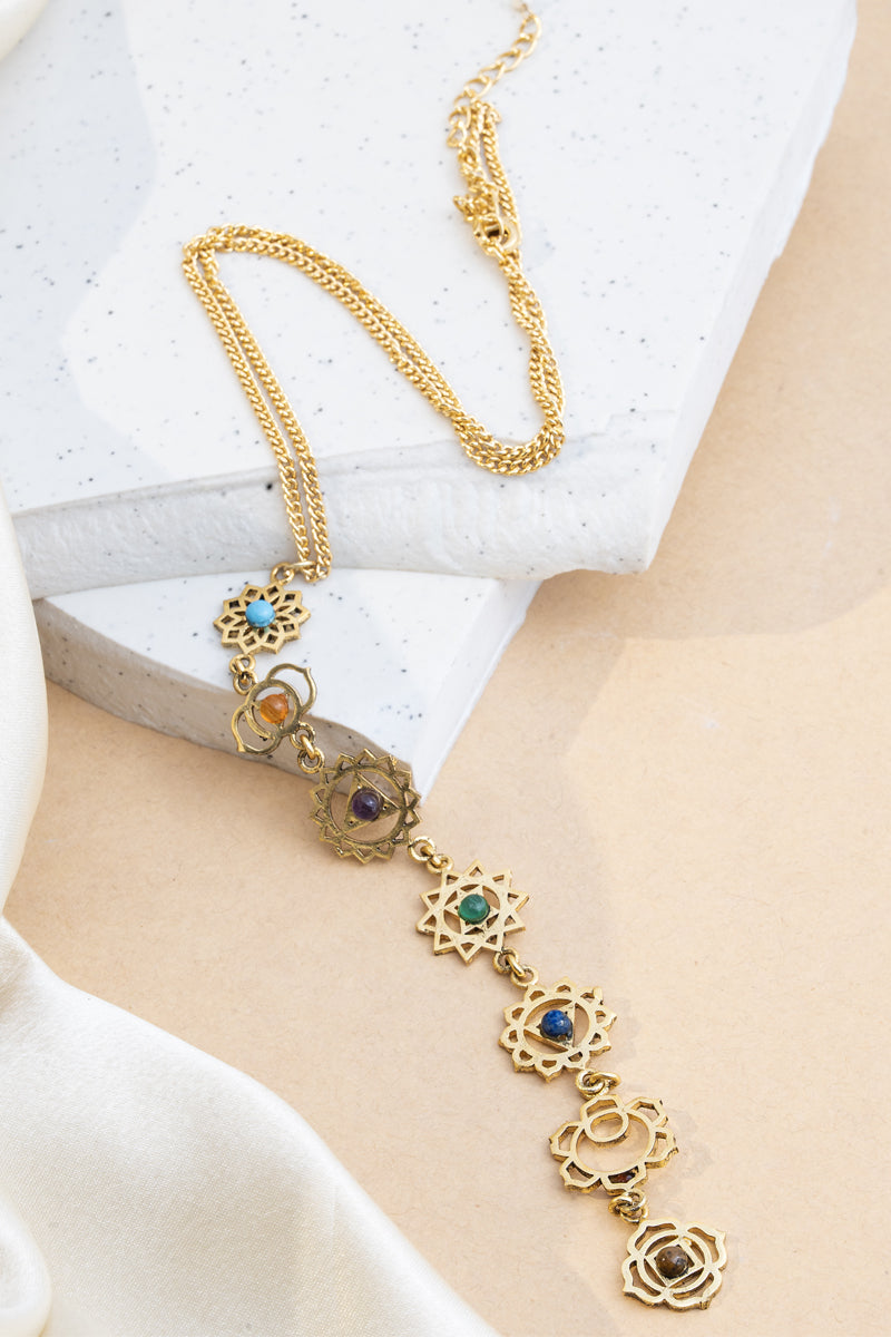 SaptaChakra Aura Necklace