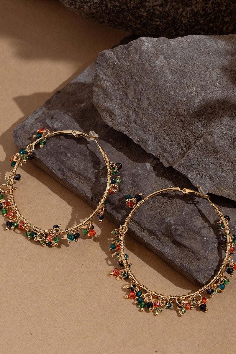 Mosaic Luxe Hoops